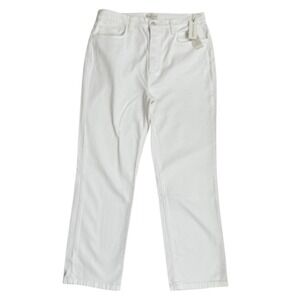 NEW Favorite Daughter Jeans  Size 31 White Denim Vivi Ankle High Rise Straight
